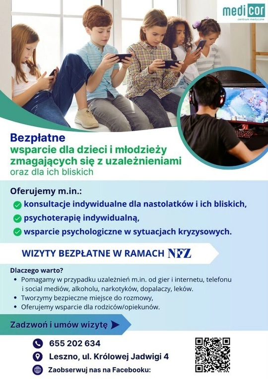 Bezpłatne wsparcie psychologiczne 