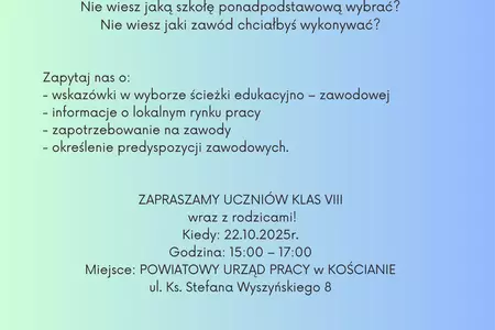 Punkt konsultacyjny z doradcą zawodowym